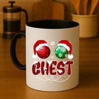Chestnuts Matching Family Funny Chest Nuts Christmas Couples Mug