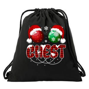 Chestnuts Matching Family Funny Chest Nuts Christmas Couples Drawstring Bag