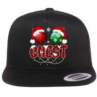 Chestnuts Matching Family Funny Chest Nuts Christmas Couples Flat Bill Trucker Hat