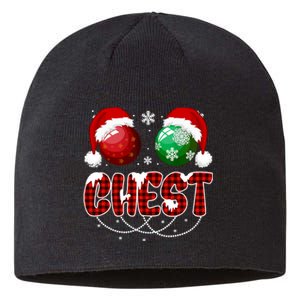 Chestnuts Matching Family Funny Chest Nuts Christmas Couples Sustainable Beanie