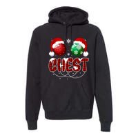 Chestnuts Matching Family Funny Chest Nuts Christmas Couples Premium Hoodie