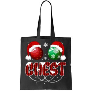 Chestnuts Matching Family Funny Chest Nuts Christmas Couples Tote Bag