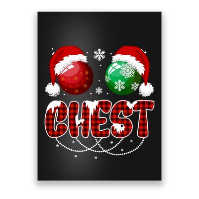 Chestnuts Matching Family Funny Chest Nuts Christmas Couples Poster