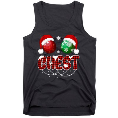 Chestnuts Matching Family Funny Chest Nuts Christmas Couples Tank Top