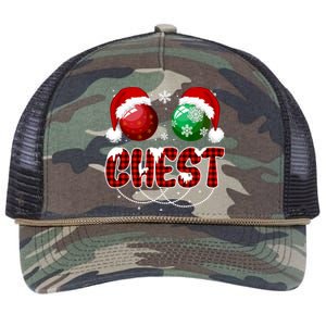 Chestnuts Matching Family Funny Chest Nuts Christmas Couples Retro Rope Trucker Hat Cap