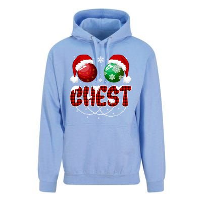 Chestnuts Matching Family Funny Chest Nuts Christmas Couples Unisex Surf Hoodie