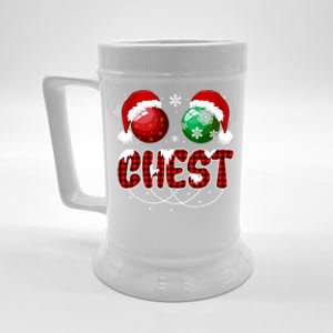 Chestnuts Matching Family Funny Chest Nuts Christmas Couples Beer Stein