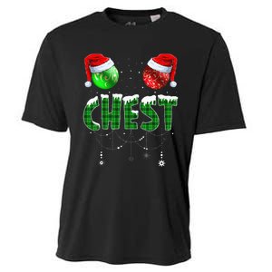 Chestnuts Matching Family Funny Chest Nuts Christmas Couples Cooling Performance Crew T-Shirt