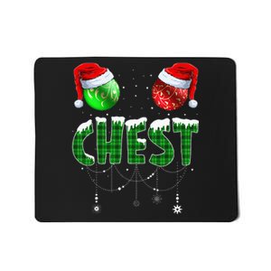 Chestnuts Matching Family Funny Chest Nuts Christmas Couples Mousepad