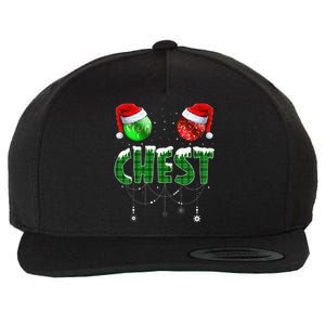 Chestnuts Matching Family Funny Chest Nuts Christmas Couples Wool Snapback Cap