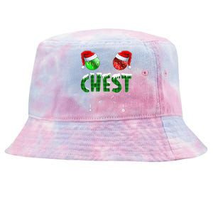 Chestnuts Matching Family Funny Chest Nuts Christmas Couples Tie-Dyed Bucket Hat