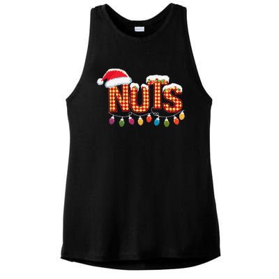 Chestnuts Matching Family Funny Chest Nuts Christmas Couples Ladies PosiCharge Tri-Blend Wicking Tank