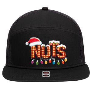 Chestnuts Matching Family Funny Chest Nuts Christmas Couples 7 Panel Mesh Trucker Snapback Hat