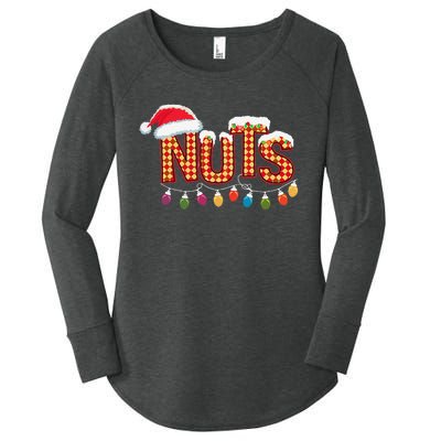 Chestnuts Matching Family Funny Chest Nuts Christmas Couples Women's Perfect Tri Tunic Long Sleeve Shirt