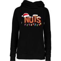 Chestnuts Matching Family Funny Chest Nuts Christmas Couples Womens Funnel Neck Pullover Hood