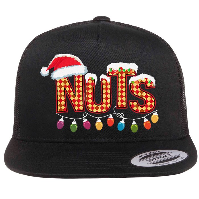 Chestnuts Matching Family Funny Chest Nuts Christmas Couples Flat Bill Trucker Hat