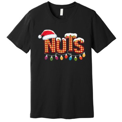 Chestnuts Matching Family Funny Chest Nuts Christmas Couples Premium T-Shirt