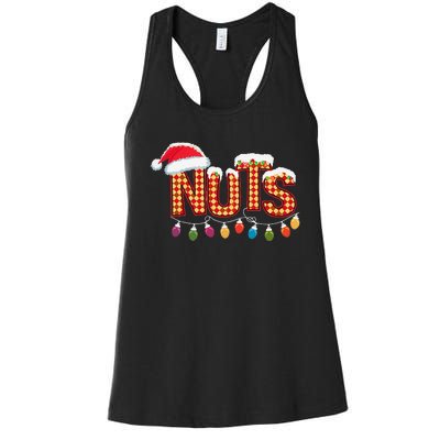 Chestnuts Matching Family Funny Chest Nuts Christmas Couples Women's Racerback Tank