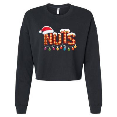 Chestnuts Matching Family Funny Chest Nuts Christmas Couples Cropped Pullover Crew