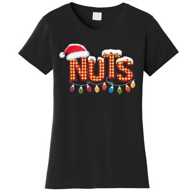 Chestnuts Matching Family Funny Chest Nuts Christmas Couples Women's T-Shirt