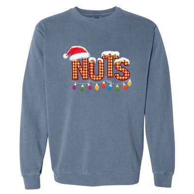 Chestnuts Matching Family Funny Chest Nuts Christmas Couples Garment-Dyed Sweatshirt