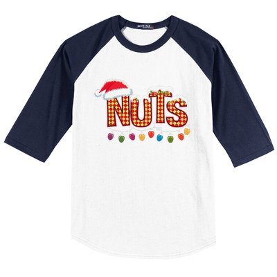 Chestnuts Matching Family Funny Chest Nuts Christmas Couples Baseball Sleeve Shirt