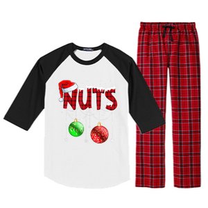 Chestnuts Matching Family Funny Chest Nuts Christmas Couples Gift Raglan Sleeve Pajama Set