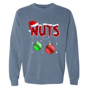 Chestnuts Matching Family Funny Chest Nuts Christmas Couples Gift Garment-Dyed Sweatshirt