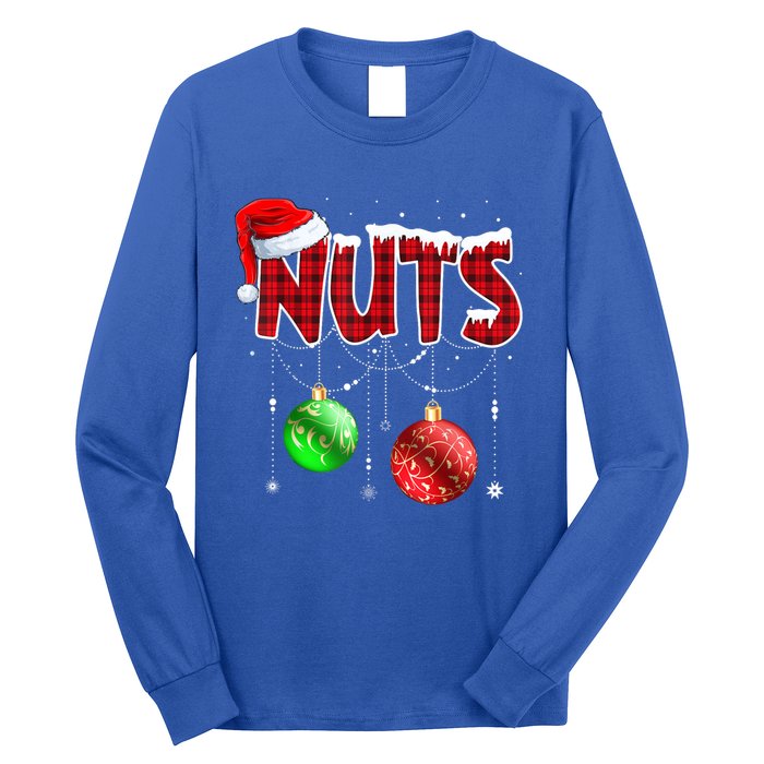 Chestnuts Matching Family Funny Chest Nuts Christmas Couples Gift Long Sleeve Shirt