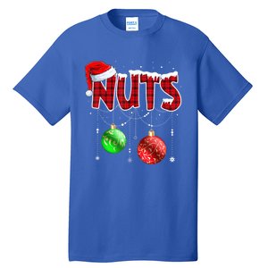 Chestnuts Matching Family Funny Chest Nuts Christmas Couples Gift Tall T-Shirt