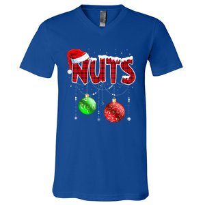 Chestnuts Matching Family Funny Chest Nuts Christmas Couples Gift V-Neck T-Shirt