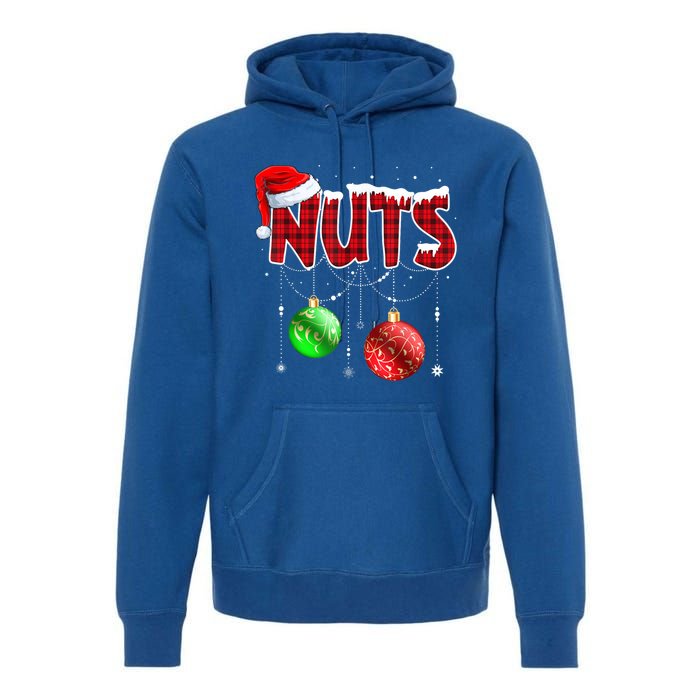 Chestnuts Matching Family Funny Chest Nuts Christmas Couples Gift Premium Hoodie