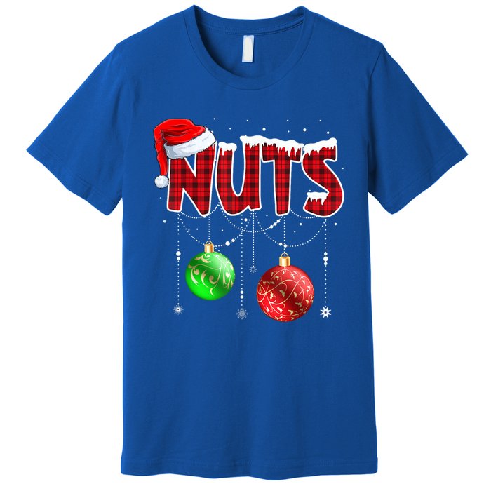 Chestnuts Matching Family Funny Chest Nuts Christmas Couples Gift Premium T-Shirt