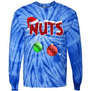 Chestnuts Matching Family Funny Chest Nuts Christmas Couples Gift Tie-Dye Long Sleeve Shirt