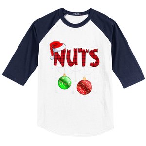 Chestnuts Matching Family Funny Chest Nuts Christmas Couples Gift Baseball Sleeve Shirt