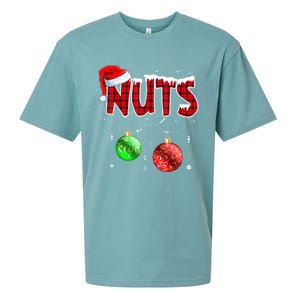 Chestnuts Matching Family Funny Chest Nuts Christmas Couples Gift Sueded Cloud Jersey T-Shirt