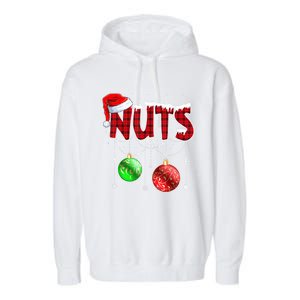 Chestnuts Matching Family Funny Chest Nuts Christmas Couples Gift Garment-Dyed Fleece Hoodie