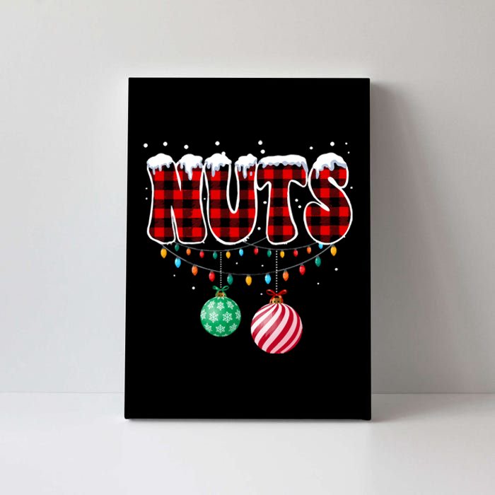 Chestnuts Matching Family Funny Chest Nuts Christmas Couples Canvas