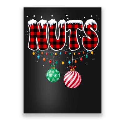 Chestnuts Matching Family Funny Chest Nuts Christmas Couples Poster