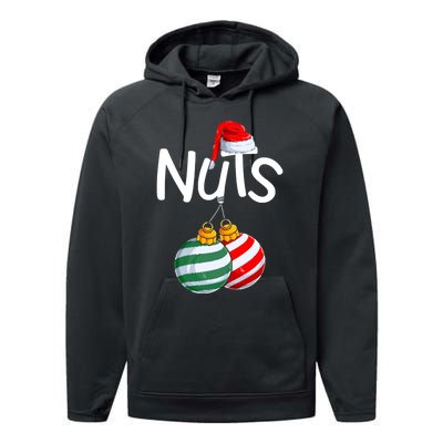 Chestnuts Matching Family Funny Chest Nuts Christmas Couples Performance Fleece Hoodie