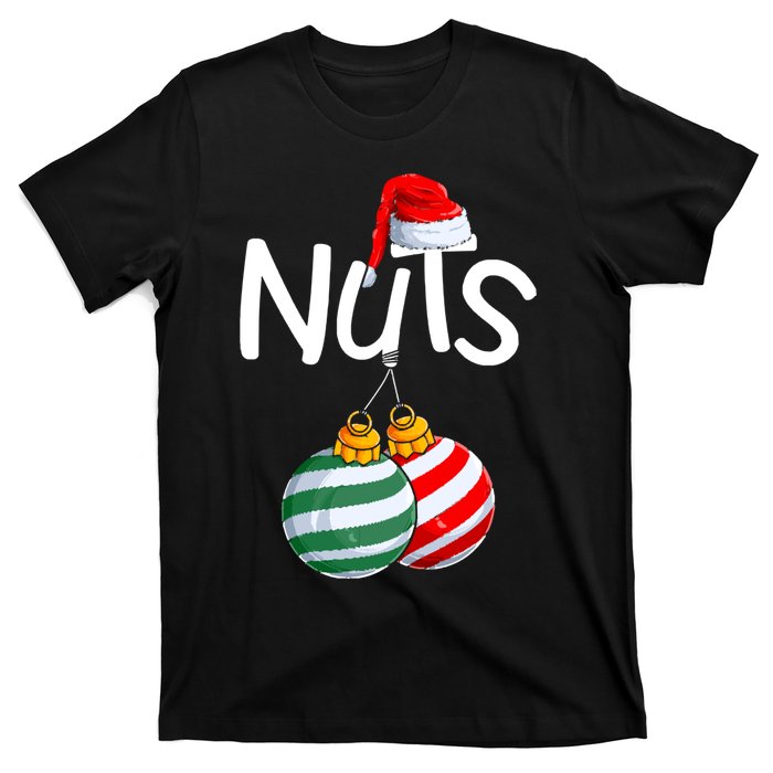 Chestnuts Matching Family Funny Chest Nuts Christmas Couples T-Shirt