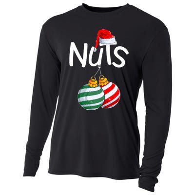 Chestnuts Matching Family Funny Chest Nuts Christmas Couples Cooling Performance Long Sleeve Crew