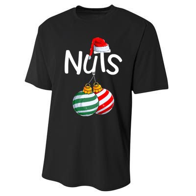 Chestnuts Matching Family Funny Chest Nuts Christmas Couples Performance Sprint T-Shirt