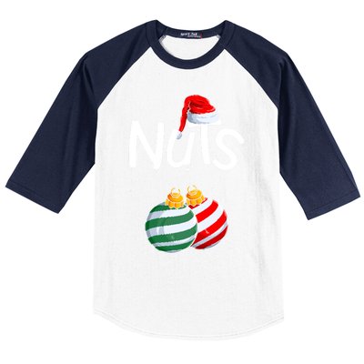 Chestnuts Matching Family Funny Chest Nuts Christmas Couples Baseball Sleeve Shirt