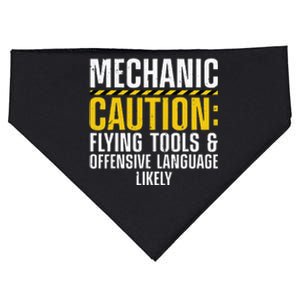 Cool Mechanic For Men Drag Race Automobile Garage Enthusiast USA-Made Doggie Bandana