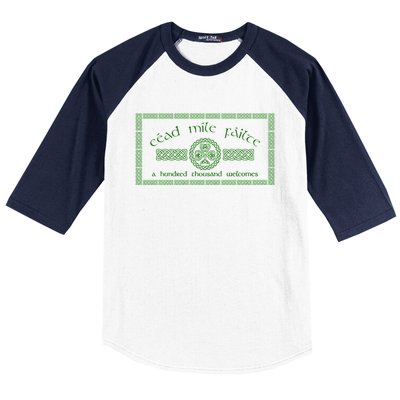 Céad Mile Fáilte A Hundred Thousand Baseball Sleeve Shirt