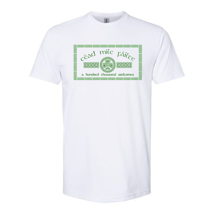 Céad Mile Fáilte A Hundred Thousand Softstyle CVC T-Shirt