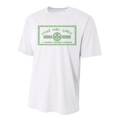 Céad Mile Fáilte A Hundred Thousand Performance Sprint T-Shirt