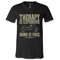 Cool Motorcycle For Motorcycle Lovers Bike Rider V-Neck T-Shirt