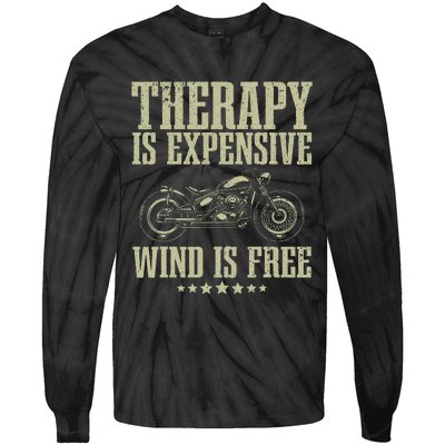 Cool Motorcycle For Motorcycle Lovers Bike Rider Tie-Dye Long Sleeve Shirt